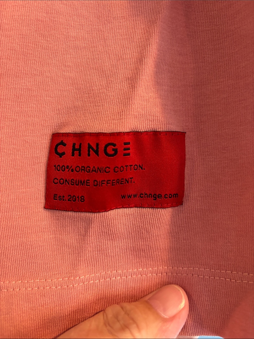 CHNGE Coral 'Always Be Kind' Cropped Tee - Picture 3 of 6